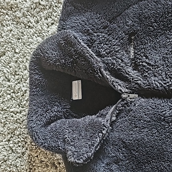 Columbia Winter Pass Sherpa Fleece Zip Up Jacket Fuzzy Furry Cozy Soft Sz Small - Picture 4 of 7